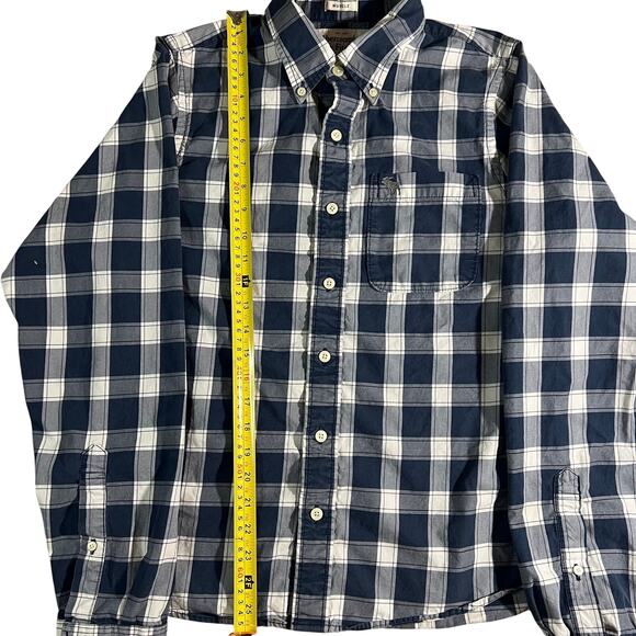 Men’s Abercrombie & Fitch Muscle Plaid Button Down Shirt L - Picture 3 of 11